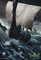 Gwent Illustration: Light Longship, Marek Madej : Escape them? In the waters of Skellige? Good luck.