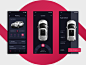 EV充电应用概念电动车ux app ui设计