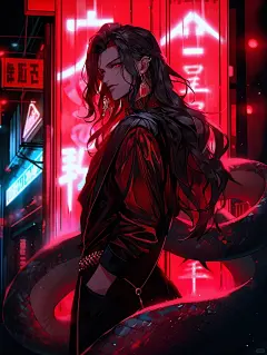 AI绘图｜蛇男_2_语墨AI画师_来自小红书网页版