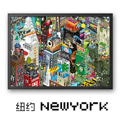 像素世界的故事 eboy像素画作品集_插画手绘_梦想设计