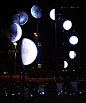 whyixd在月球旋转的影响下在台湾创造了9个旋转照明装置