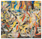 exasperated-viewer-on-air:

Cecily Brown - The Sleep Around and The Lost And Found, 2014oil on linen246 x 262 cm / 97 x 103"