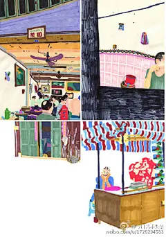 【头条作品】#早报#第二届Hiii Illustration国际插画大赛获奖作品（一）第一幅是全场大奖作品。评委称，“这是一个非常富有表现力的作品，有着完整的非常漂亮的细节，它看起来像一个古老的普拉多时代的绘画，但显然是在当下完成的。语调和情感让人着迷。”