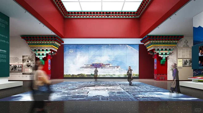 藏式博物馆室内展陈设计方案｜案例分享 - 小红书-花瓣网