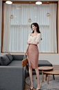 ▼SonYoonJoo▲210125图片_RO更新【珊瑚月桂复古雅致仙粉花叶裙】
