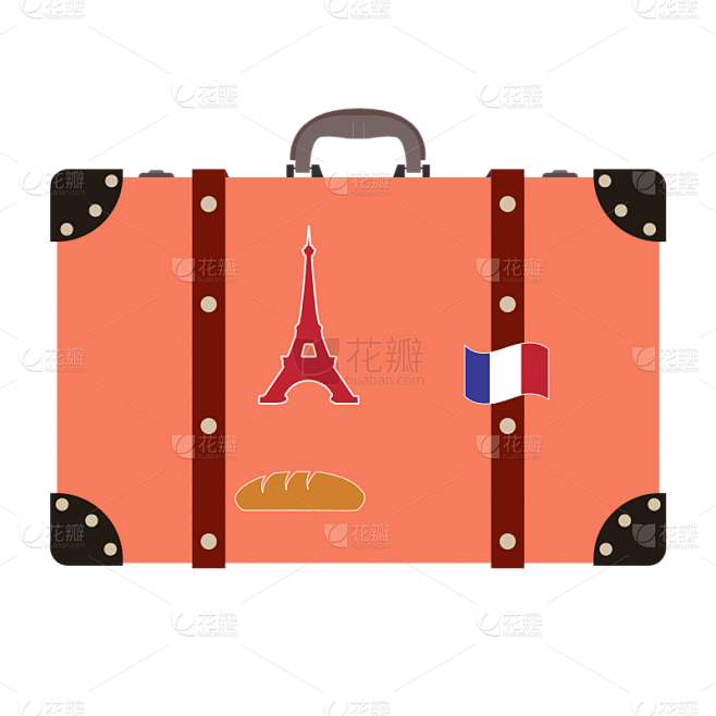 SVG-留学国家旅行箱贴纸