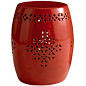 Outdoor Garden Stool - Red.