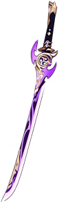 雾切之回光 | Honey Impact - Genshin Impact DB and Tools : 闪烁着凄烈紫光的太刀。名之为「回光」是因为一度破碎的过去。