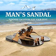 Men's Shoes Sandals Fashion Ecommerce Product Image