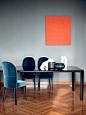 Fendi Casa Contemporary - Serengeti table and Audrey chairs www.luxurylivinggroup.com #Fendi #LuxuryLivingGroup