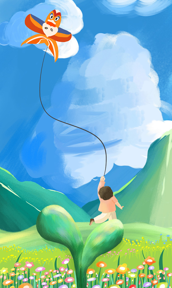 插画手绘春季