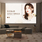 美容院广告招牌一肤一定制灯箱布定制