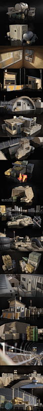军事营地武器弹药装备设施3D模型C4D/MAX/FBX/OBJ/Maya/Blender等-淘宝网