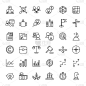 Business and web 36 line icons vector