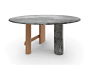 Wood and marble table SENGU | Table by Cassina