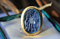 古罗马时期美惠三女神古董琉璃戒指 珍稀-淘宝网
