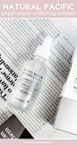 How to lighten acne scars in 10 days with Natural Pacific Phyto Niacin Whitening Essence (Review)