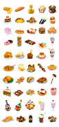 Delicious Items : Food items design for puzzle game.