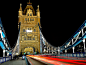 Tower Bridge Light Trails London