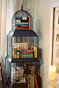 Very pretty way to display books.
