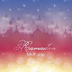 清真寺夜景墙纸