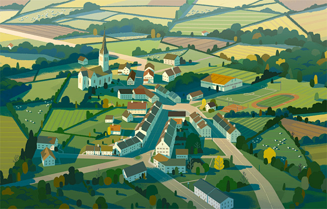 插画来自英国插画师 Colin Bige...
