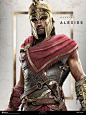 Assassin's Creed Odyssey - Alexios, Fabien Troncal : Illustration I did for the game Assassin's Creed Odyssey I use HR model version from the 3D team. I did modeling/shading/posing tweaks, lighting, renders and 2D painting. 
I uses 3dsMax/Vray for renderi