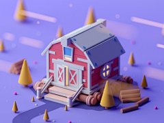 拾壹UP采集到3D-lowpoly