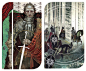 《Dragon Age Inquisition Tarot》虽然龙腾世纪的游戏我不太爱玩，但是对里面的塔罗牌真是一见钟情，无论是从平面构成的角度还是从绘画的角度。另外必须要夸赞一下Pinterest升级后的图片搜索功能，基本上可以不用google了。更多搜索结果戳这里→O网页链接 ；O网页链接