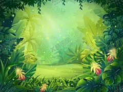 丛林树林绿树风景画背景 【酷图网】矢量树林背景,树林,森林,丛林,密林,背景,雨林,大树,壁纸,绿色背景,大自然,清新,植物,景色,自然季节,生长,万物生长,风景地形,风景