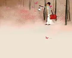 可爱桌面图片_Mizzi花季少女插画壁纸