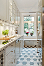 Butler's pantry with cement tiles awesome floor pattern: 