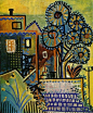 Picasso, 1937 Maisons et arbres