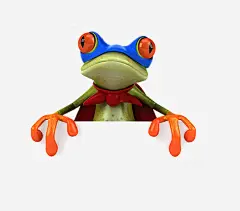 个性青蛙高清素材 彩色 设计图片 免费下载 页面网页 平面电商 创意素材