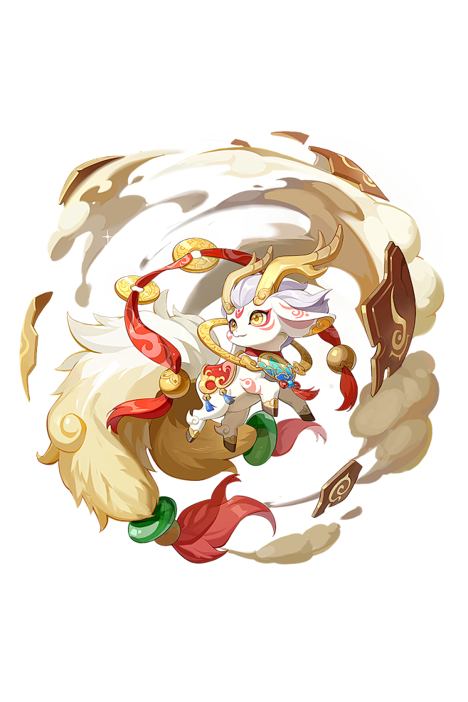 奥拉星山海瑞兽佑世白泽