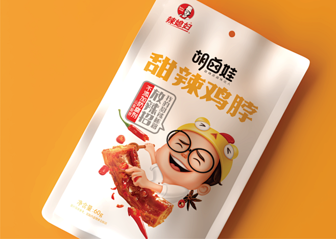 胡卤娃甜辣系列包装