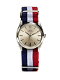 Vive la France!  Rolex Oyster Perpetual Air-King Precision (c. 1966) with French Flag NATO Strap, at Park & Bond