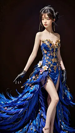 蓝色妖姬高冷壁纸，梦幻之美触手可及。 - 哔哩哔哩