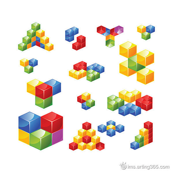 立体方块组合图形采集大赛