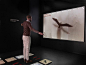 “Be the bird” - Installation where users retrieve  information through full body motion.  The Kinect camera is used for tracking the users in 3D space. That allows them to control the birds with their body and interact in a unique and playful way.