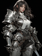 ArtStation - Medieval female knights2