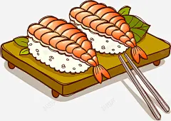卡通简约美食装饰广告寿司高清素材 卡通美食封面设计 寿司 广告设计 海报设计 美食 美食海报设计 免抠png 设计图片 免费下载