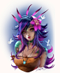 Portrait paint over voice over tutorial :NEEKO, sakimi chan : For this terms voice over tutorial I'll be doing a voice over walk  through of how I painted This Neeko portrait, from start to finish in 2  hours  voice over tutorial -https://www.patreon.com/
