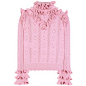 Gucci Ruffled Wool-Blend Pointelle Sweater