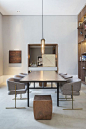 Those chairs! We cannot get enough of this modern dining room design.: 