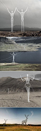 Amazing Power Lines in Iceland