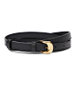 Brass Mini leather belt : Brass Mini leather belt