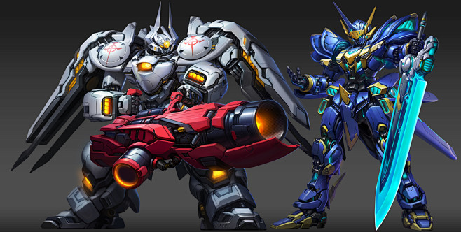 机甲宣传, 画图闪 shan : 一款h5的机甲对战类游戏