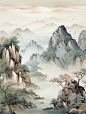 AI绘画｜水墨山水图（附关键词）