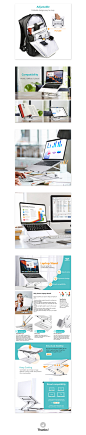 亚马逊产品，手提电脑支架Laptop stand 主图及A+